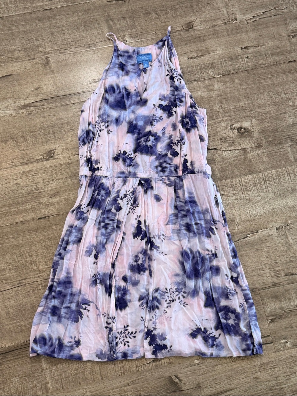 Simply Vera Vera Wang Pink and Blue Floral Sundress